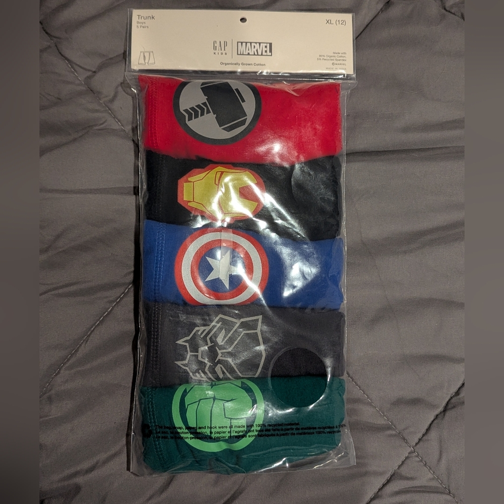 NWT Boys Marvel Underwear